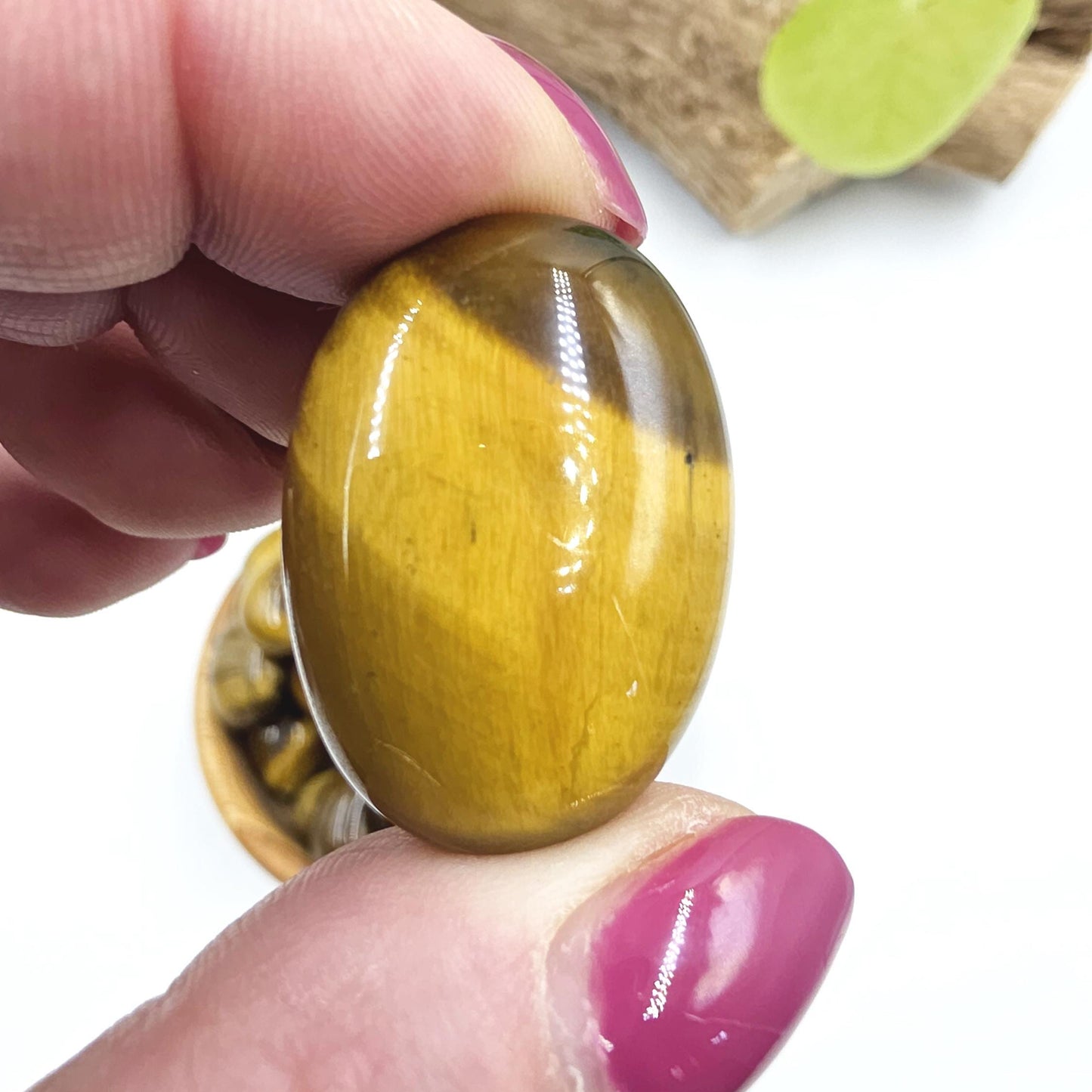 Golden Yellow Tiger’s Eye Tumble Stones – Confidence, Protection & Solar Plexus Chakra Crystal, 2-3cm