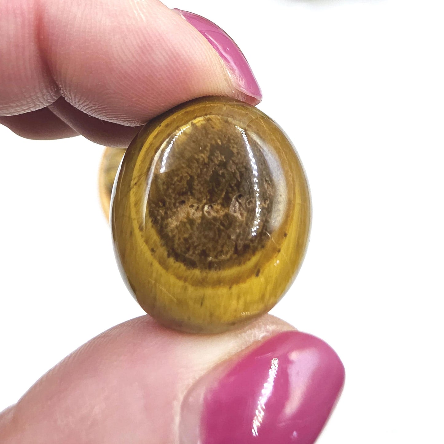 Golden Yellow Tiger’s Eye Tumble Stones – Confidence, Protection & Solar Plexus Chakra Crystal, 2-3cm