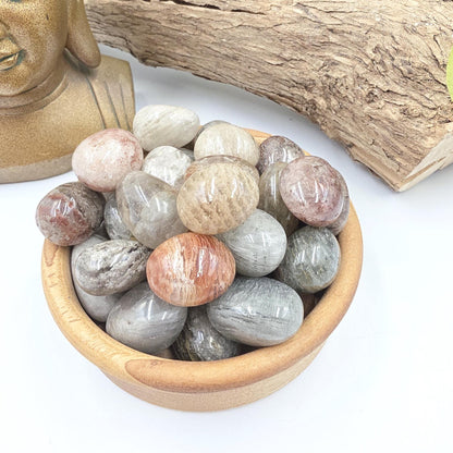 Thousand Layer Garden Quartz (Lodolite) Tumble Stones – Manifestation, Growth & Spiritual Journey Crystal, 2-3cm
