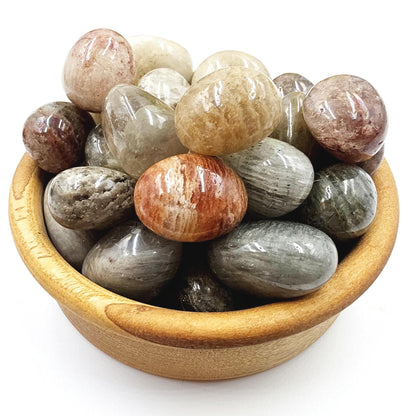 Thousand Layer Garden Quartz (Lodolite) Tumble Stones – Manifestation, Growth & Spiritual Journey Crystal, 2-3cm