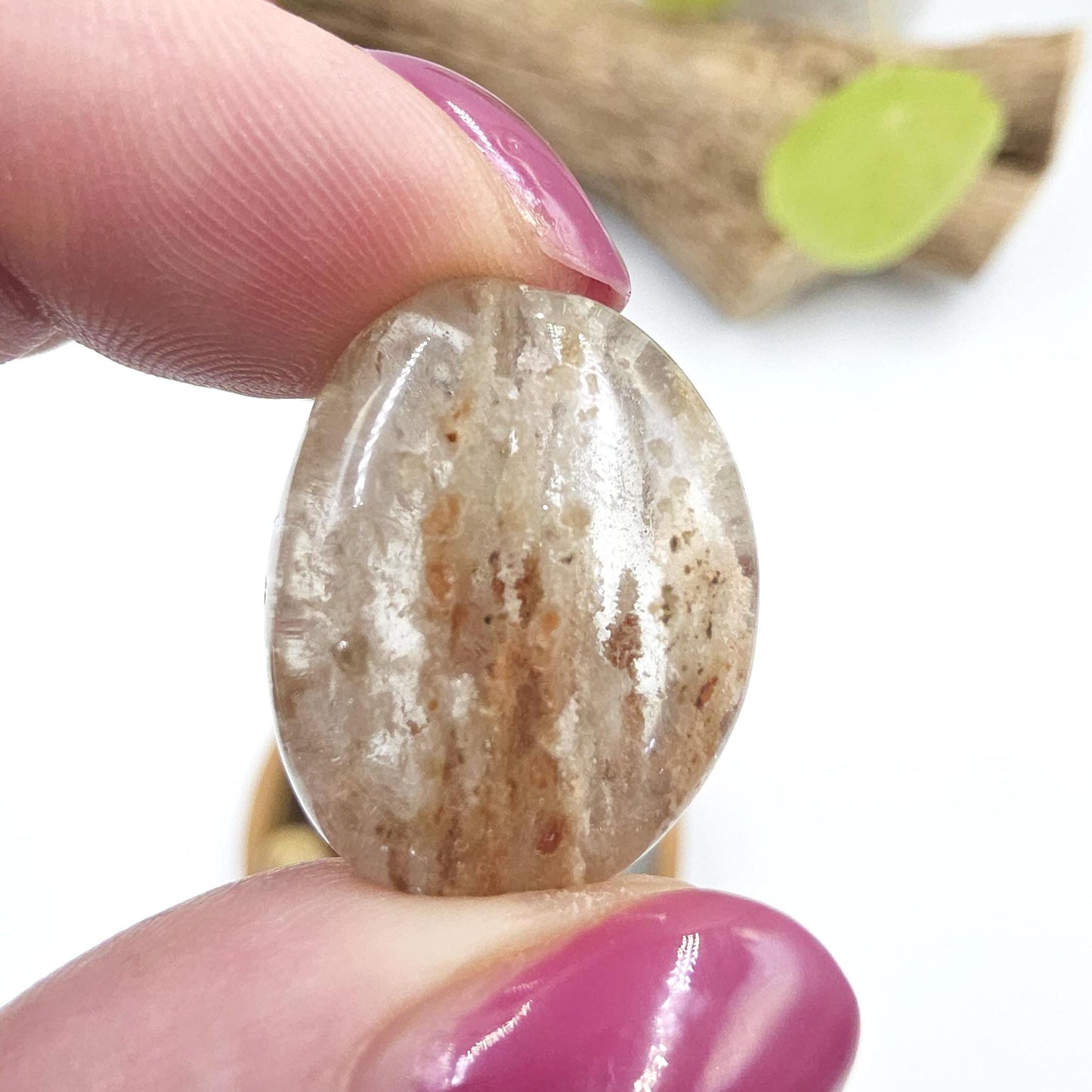 Thousand Layer Garden Quartz (Lodolite) Tumble Stones – Manifestation, Growth & Spiritual Journey Crystal, 2-3cm