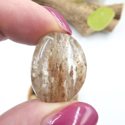 Thousand Layer Garden Quartz (Lodolite) Tumble Stones – Manifestation, Growth & Spiritual Journey Crystal, 2-3cm