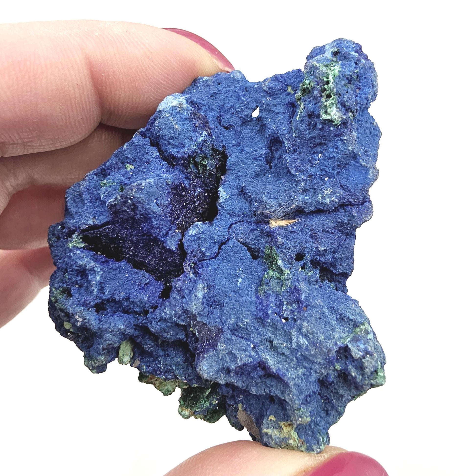 Raw Azurite Specimen – Intuition, Insight & Third Eye Chakra Crystal, 100g
