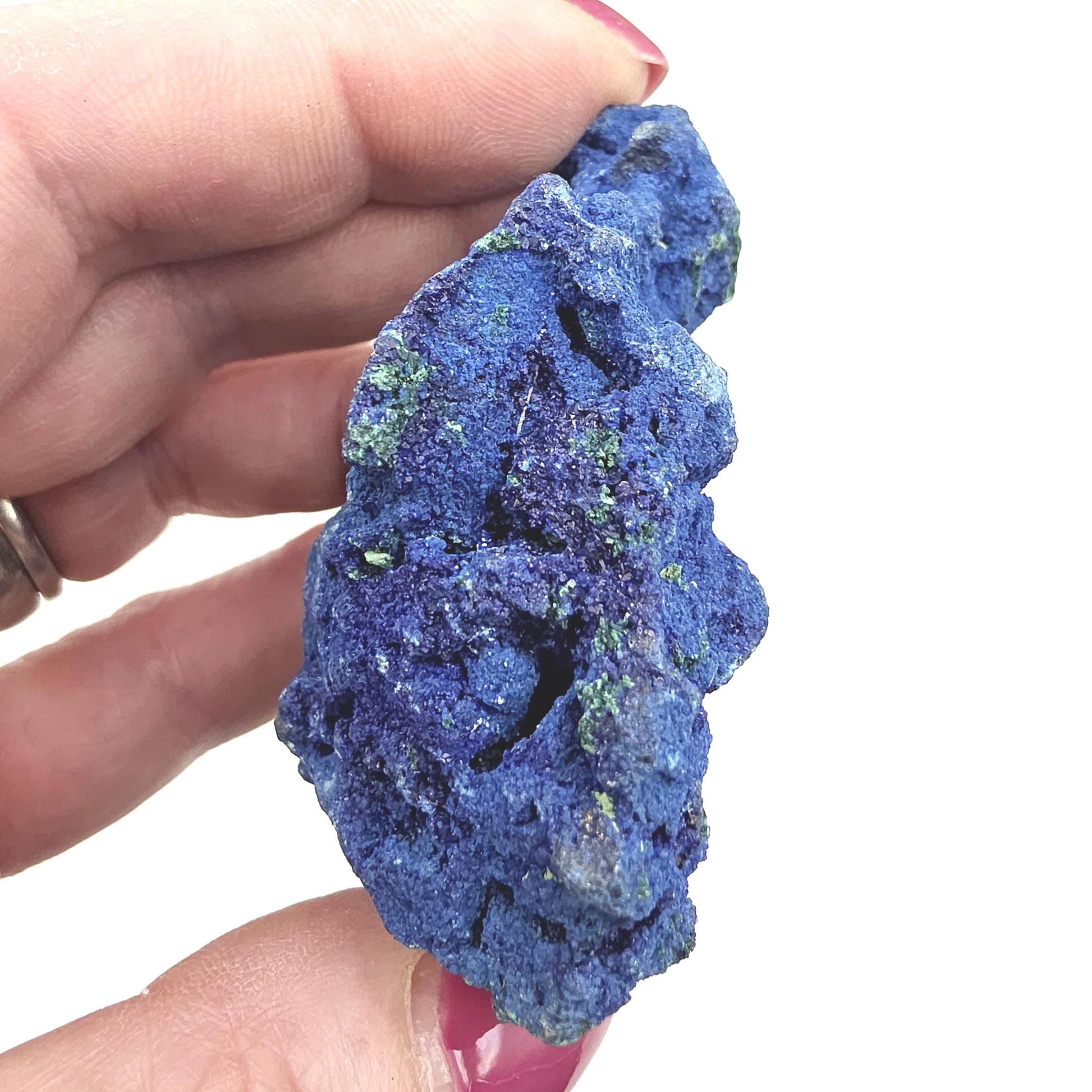 Raw Azurite Specimen – Intuition, Insight & Third Eye Chakra Crystal, 100g
