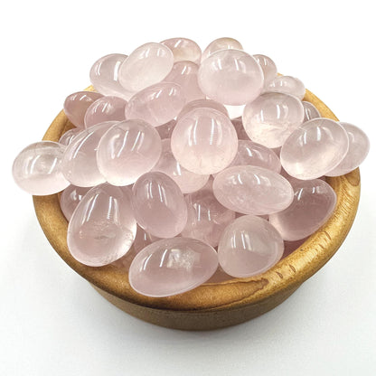 Gemmy Rose Quartz Pebble Tumble Stones – Love, Emotional Healing & Heart Chakra Crystal, 1-2cm
