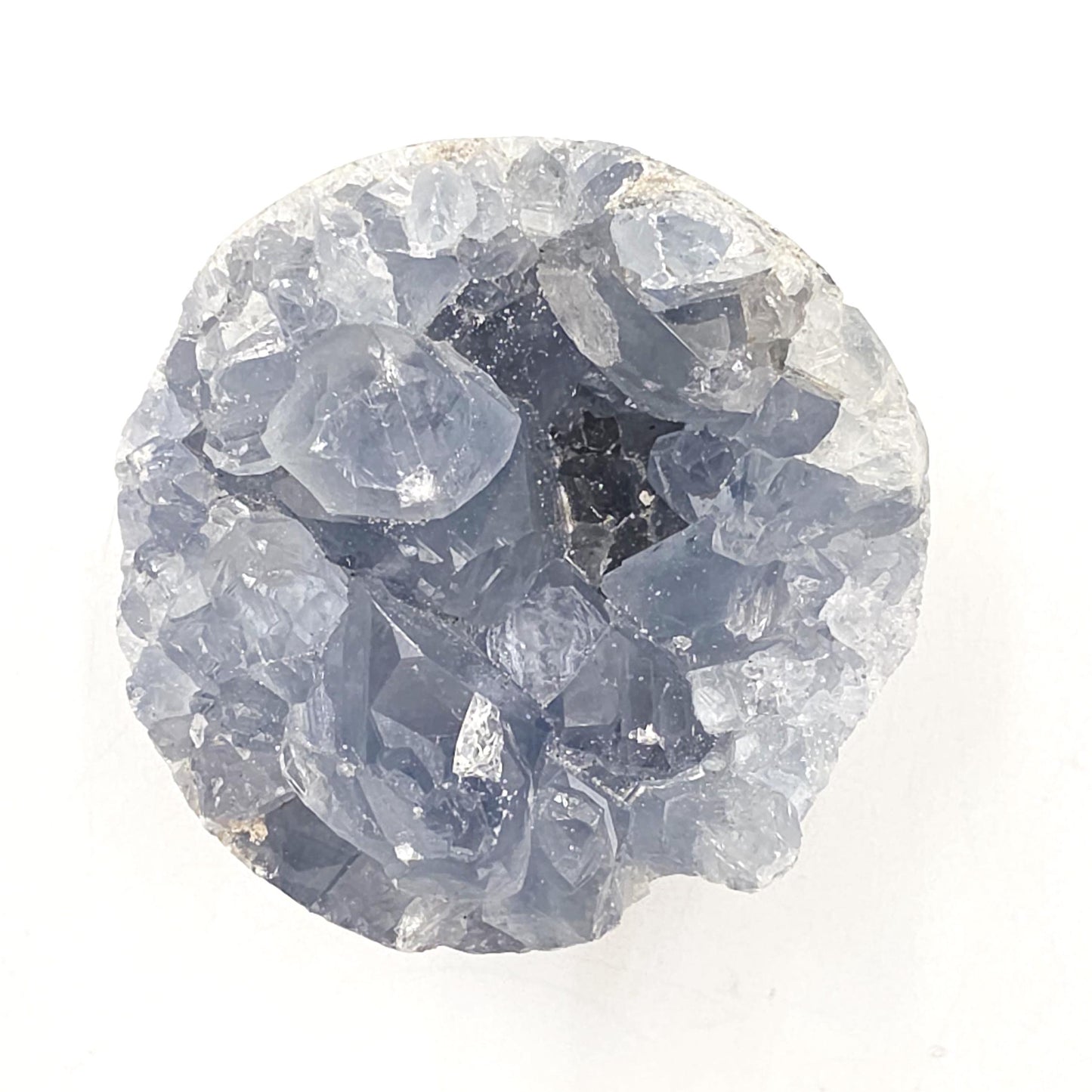 Round Raw Celestite Cluster Specimen – Calm, Spiritual Connection & Crown Chakra Crystal, 300g