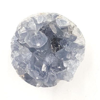 Round Raw Celestite Cluster Specimen – Calm, Spiritual Connection & Crown Chakra Crystal, 300g