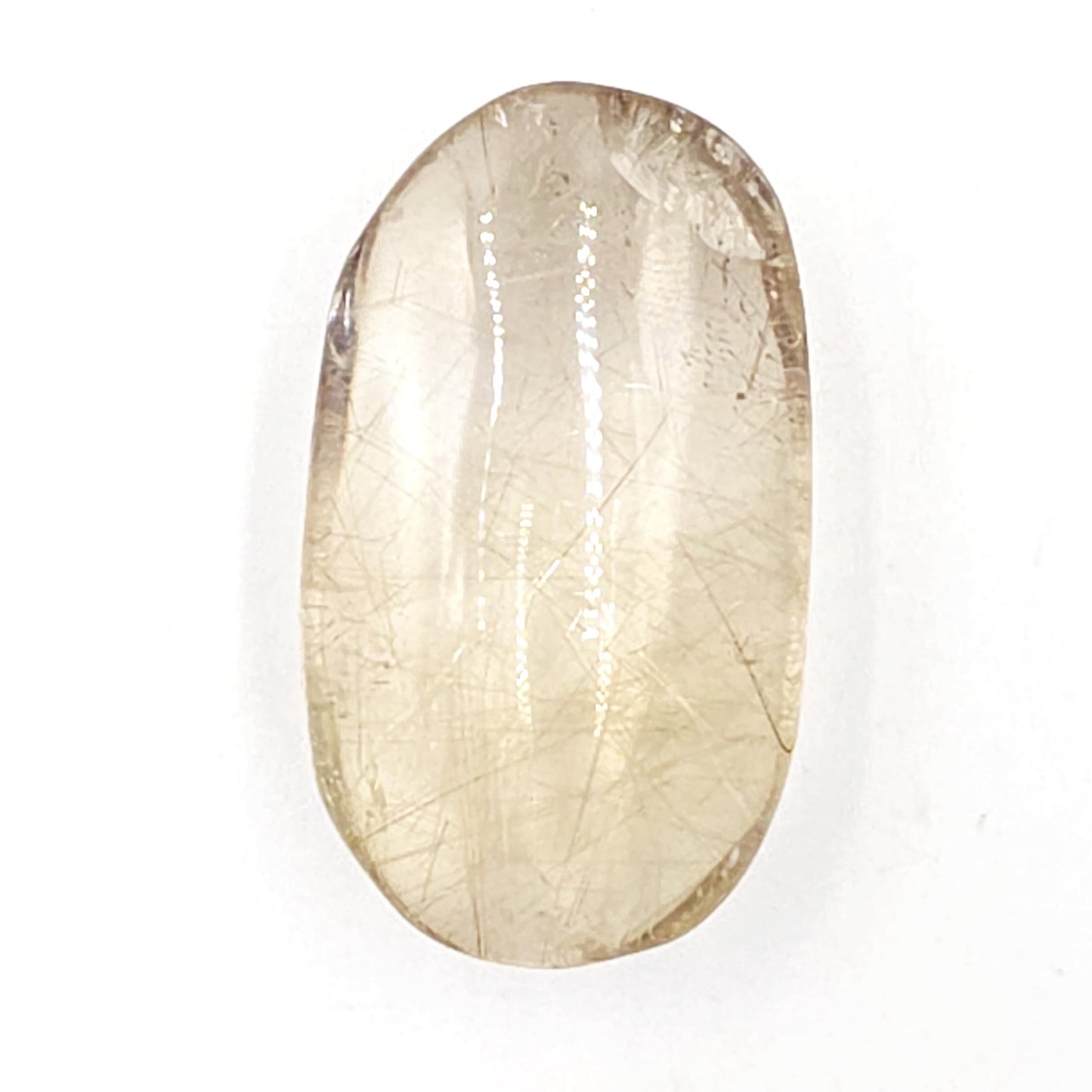 Little Golden Rutile Palm Stone – Manifestation, Clarity & High-Vibration Energy Crystal, 35g