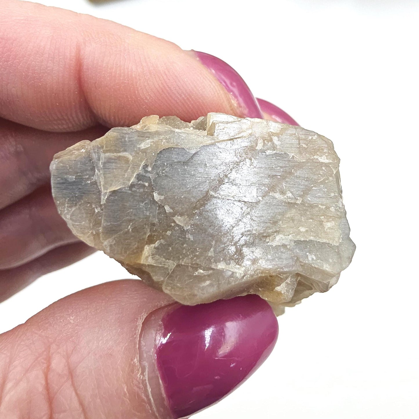 Raw Skeletal Moonstone Specimen – Intuition, Feminine Energy & Lunar Wisdom Crystal, 60g