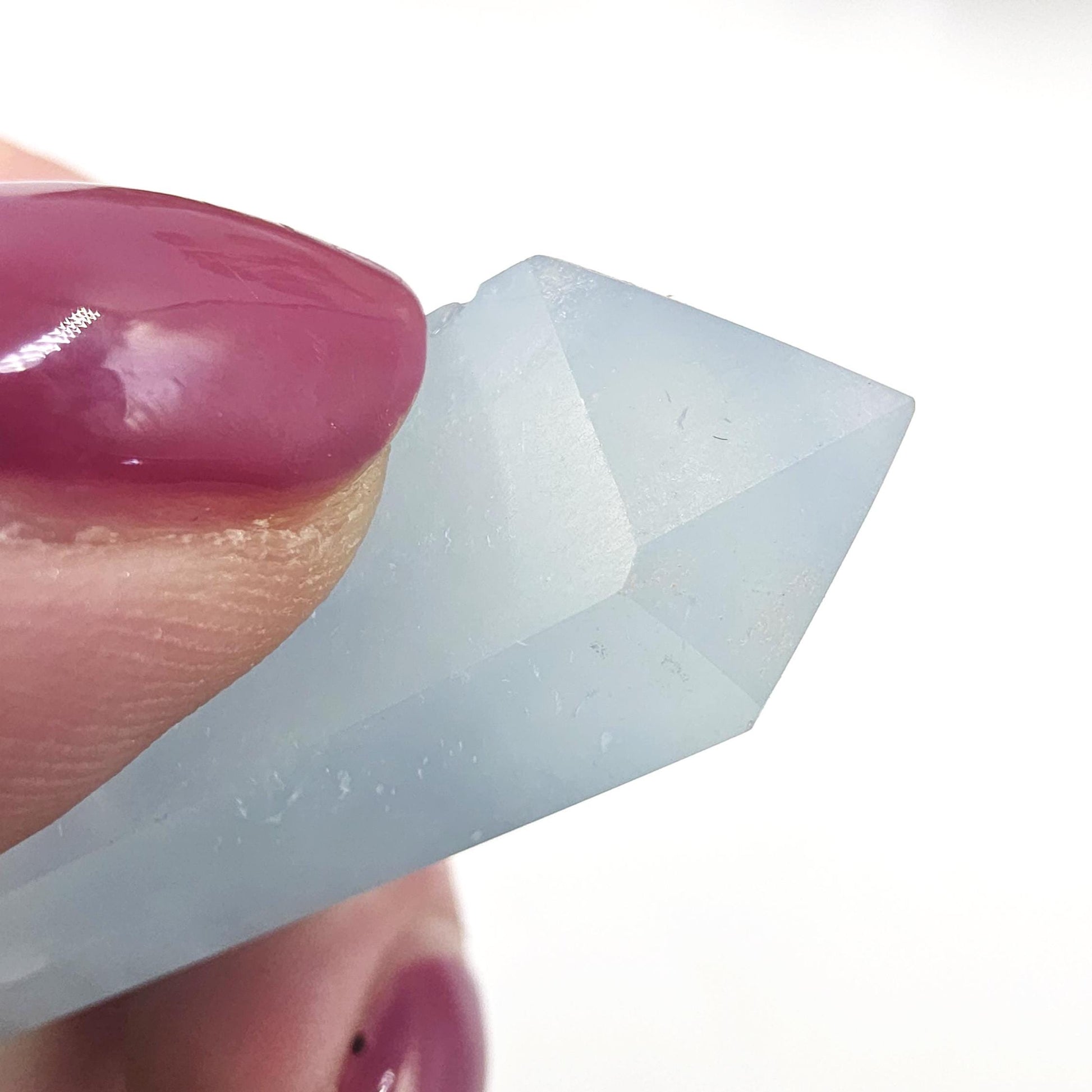 Aquamarine Tower - Calming & Communication Throat Chakra Healing Crystal Point - 7cm