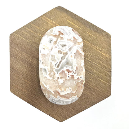 Sparkly Mexican Crazy Lace Agate Palm Stone - Joy, Positivity & Protection Healing Crystal, 90g