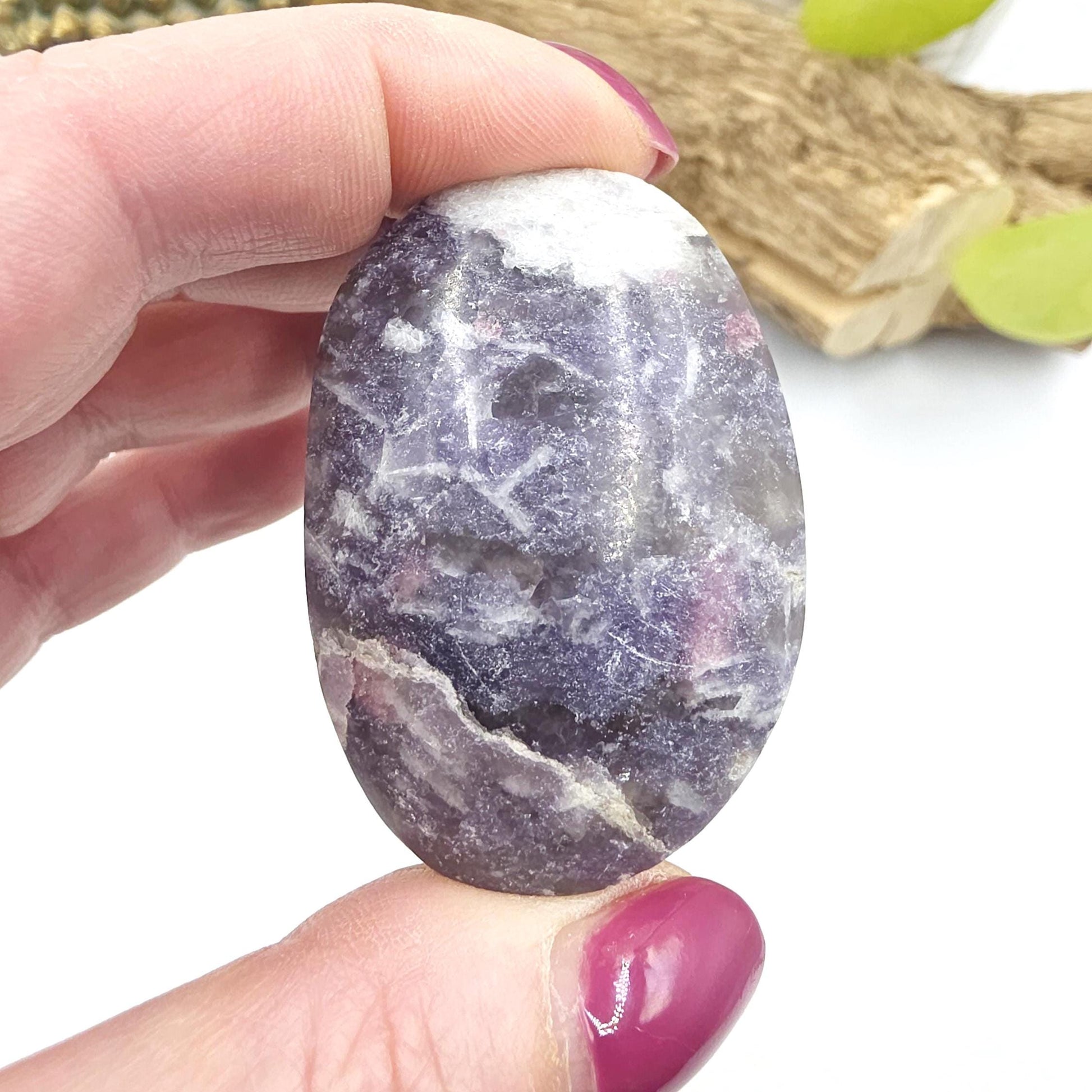Unicorn Stone Palm Stone (Pegmatite) – Calm, Comfort & Emotional Healing Crystal, 55g