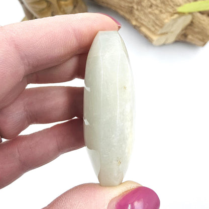 Green Moonstone Palm - Heart Chakra & Emotional Balance Healing Crystal, 50g