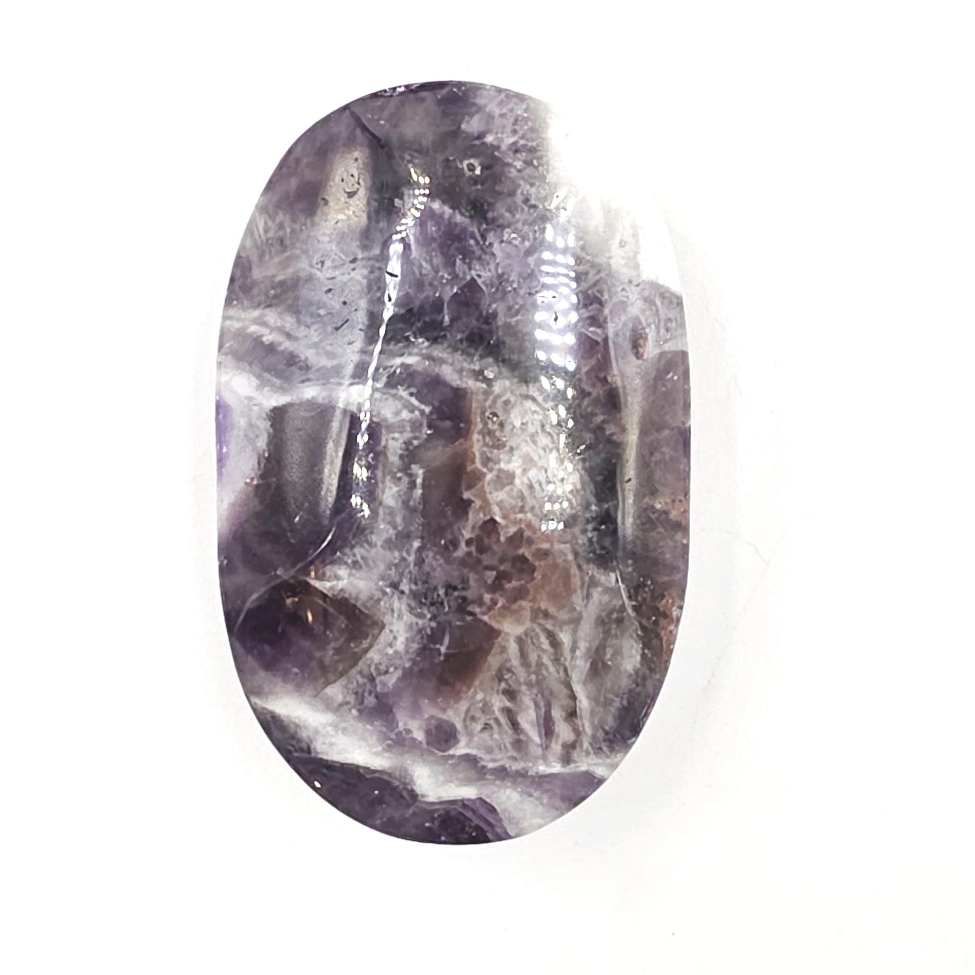 Dream Amethyst Palm Stone - Intuition & Spiritual Protection Crystal, 110g