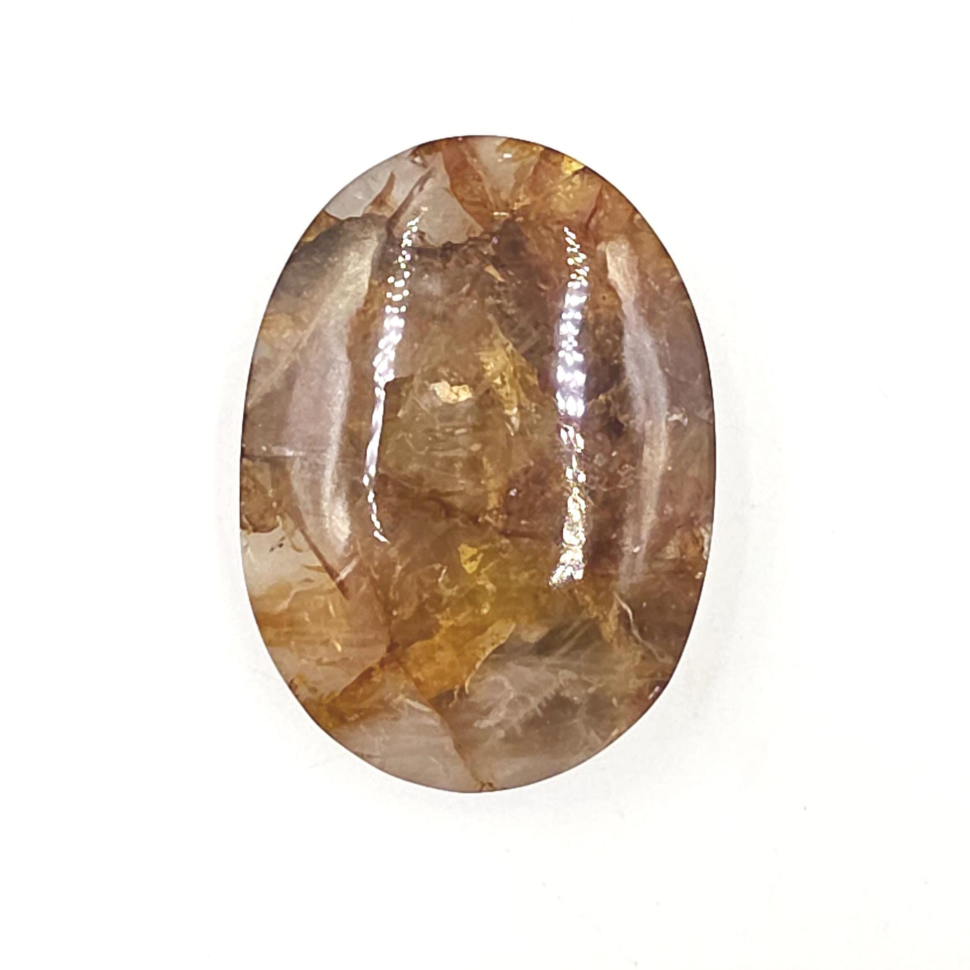 Golden Healer Palm Stone – Deep Healing & Spiritual Balance Crystal, 60g
