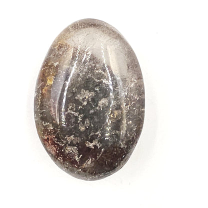 Garden Quartz (Lodolite) Palm Stone – Manifestation, Clarity & Inner Journey Healing Crystal, 80g