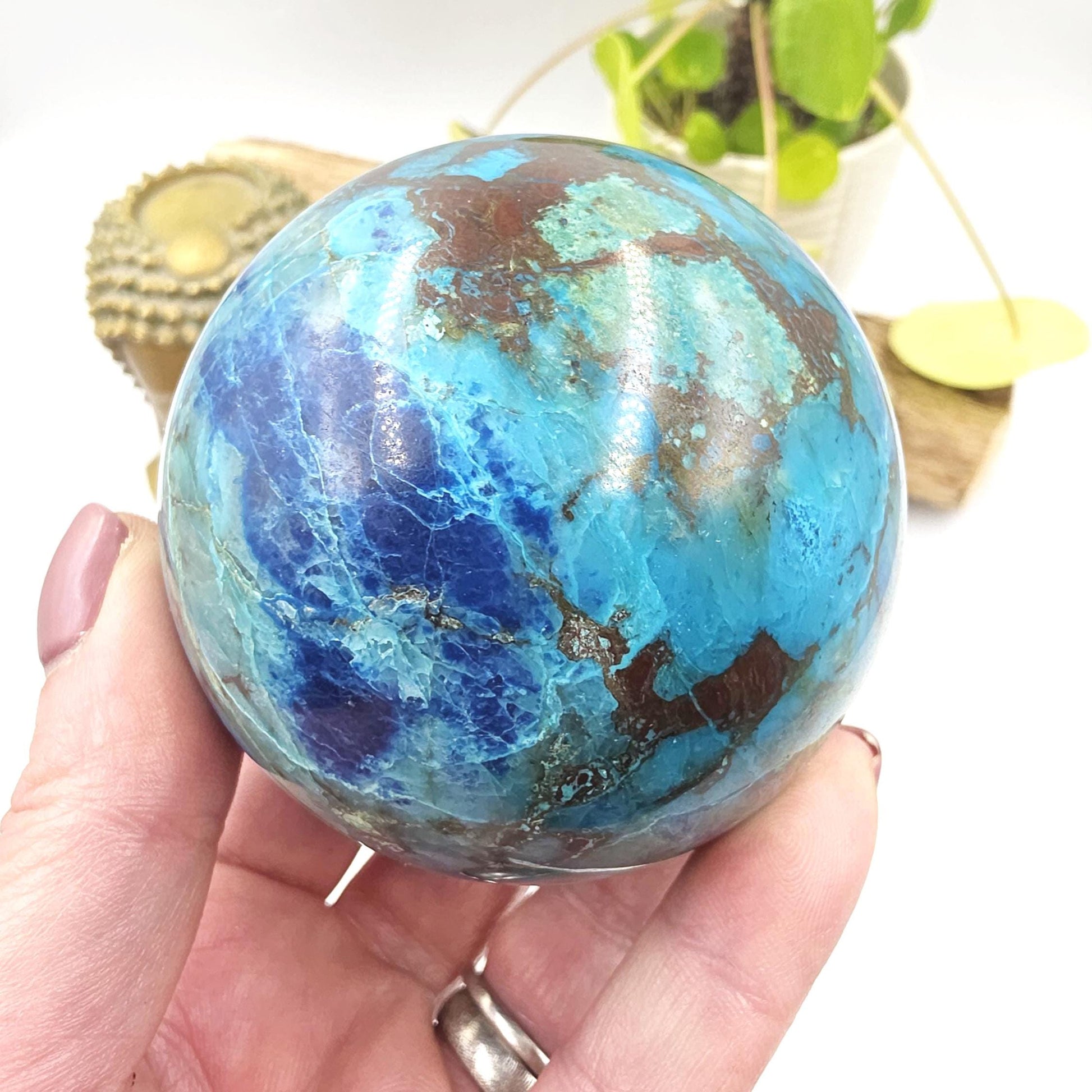 Quantum Quattro Sphere – Emotional Healing, Heart Chakra Balance & Spiritual Growth Crystal, 71mm