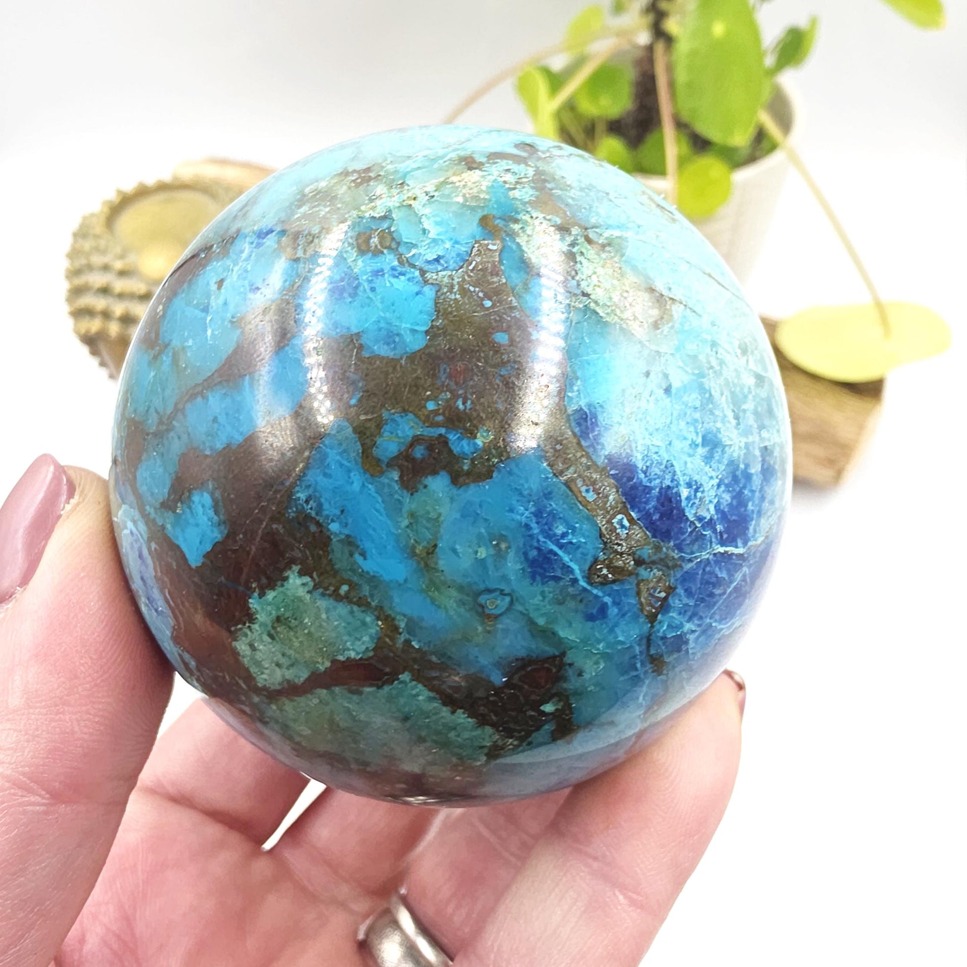 Quantum Quattro Sphere – Emotional Healing, Heart Chakra Balance & Spiritual Growth Crystal, 71mm
