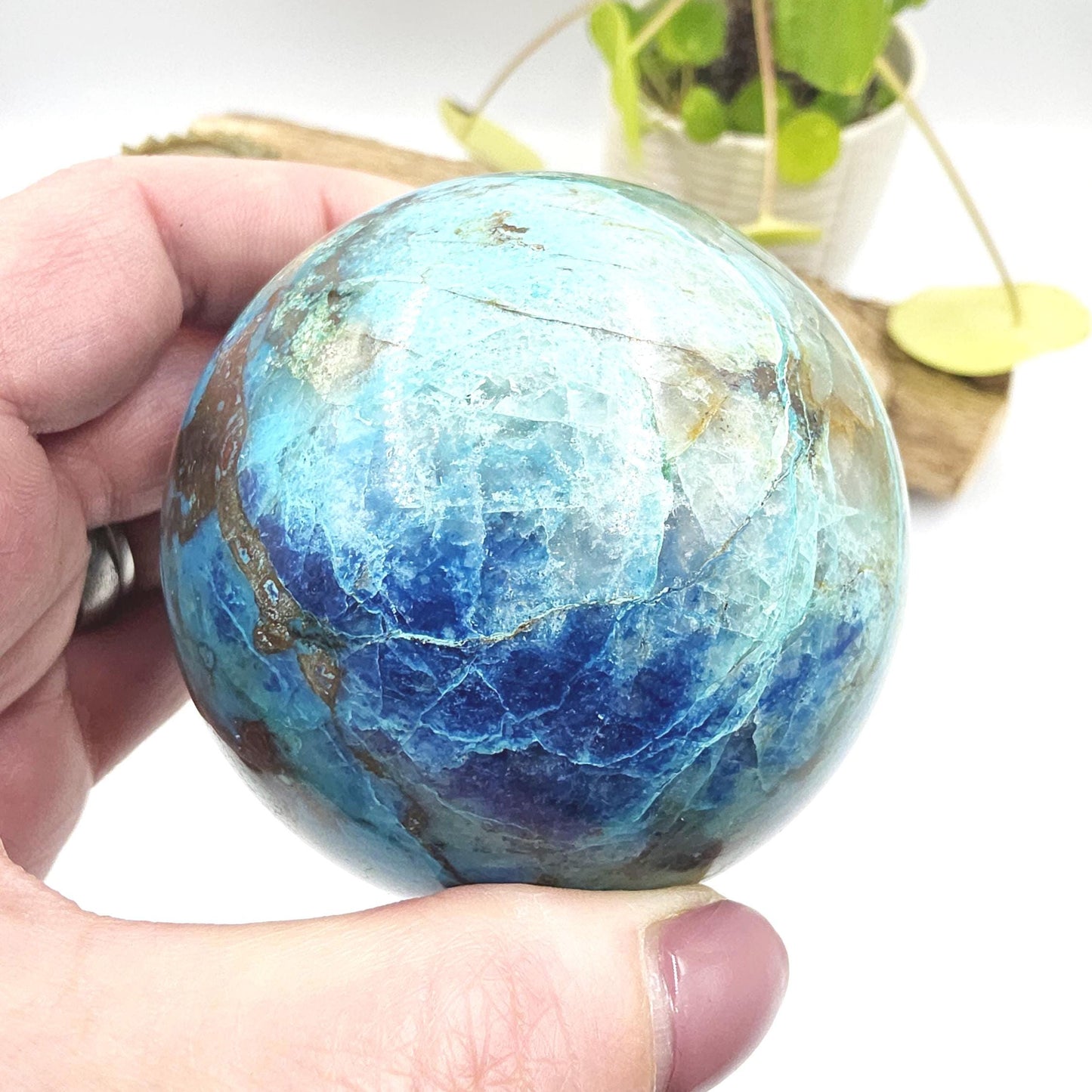 Quantum Quattro Sphere – Emotional Healing, Heart Chakra Balance & Spiritual Growth Crystal, 71mm