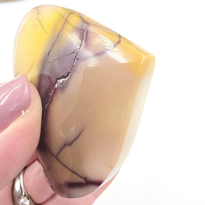 Large Mookaite Crystal Heart – Strength, Grounding & Nurturing Energy Stone, 115g