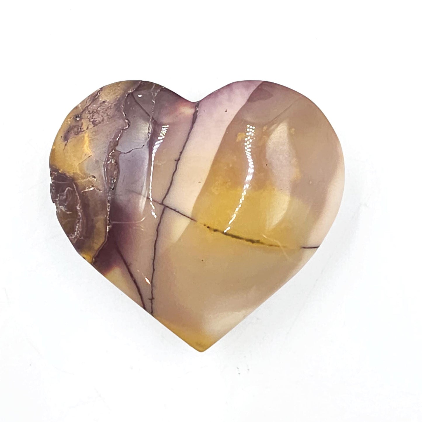 Large Mookaite Crystal Heart – Strength, Grounding & Nurturing Energy Stone, 115g