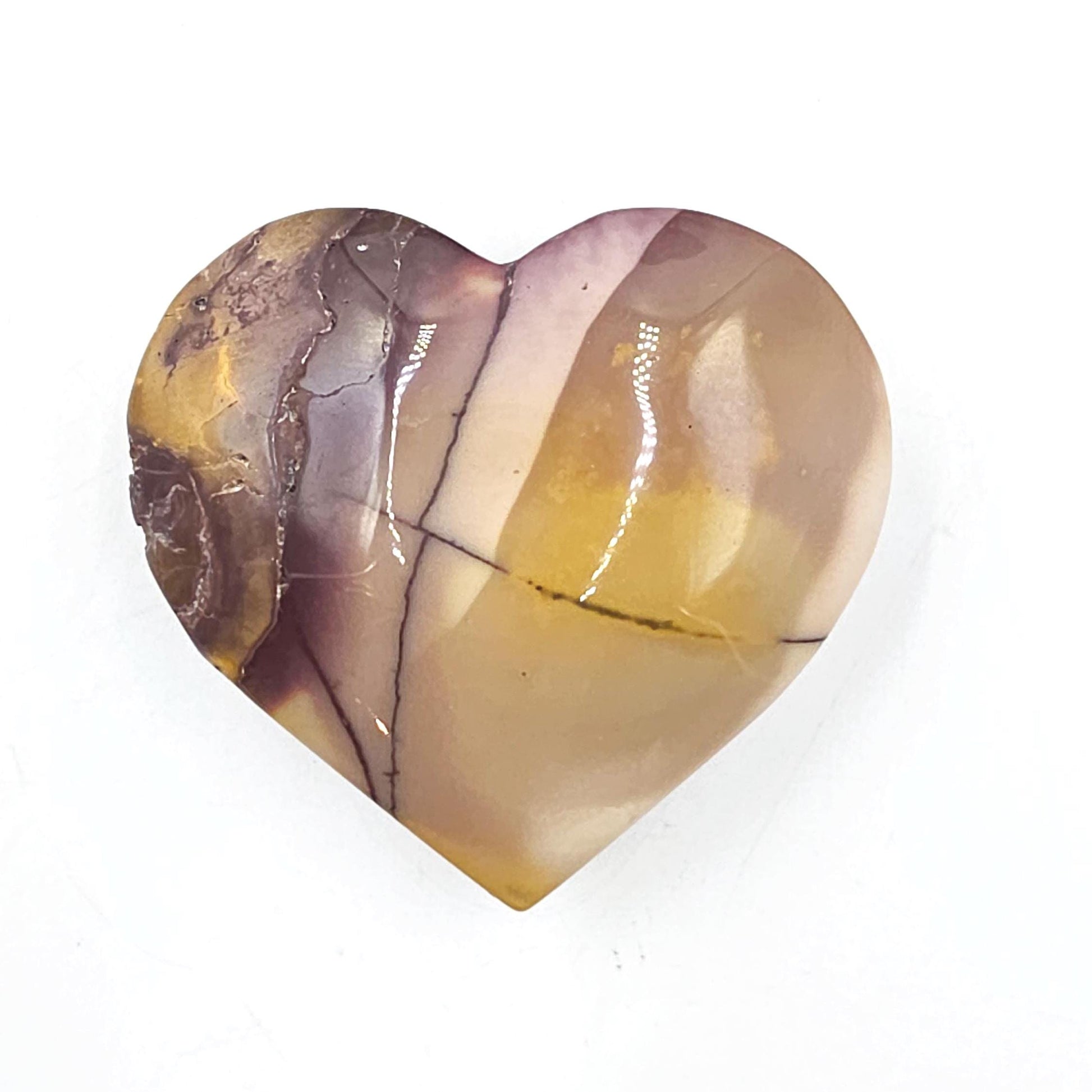 Large Mookaite Crystal Heart – Strength, Grounding & Nurturing Energy Stone, 115g