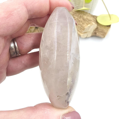 Large Rare Dendritic Quartz Palm Stone – Clarity, Growth and Root & Crown Chakra Crystal, 155g