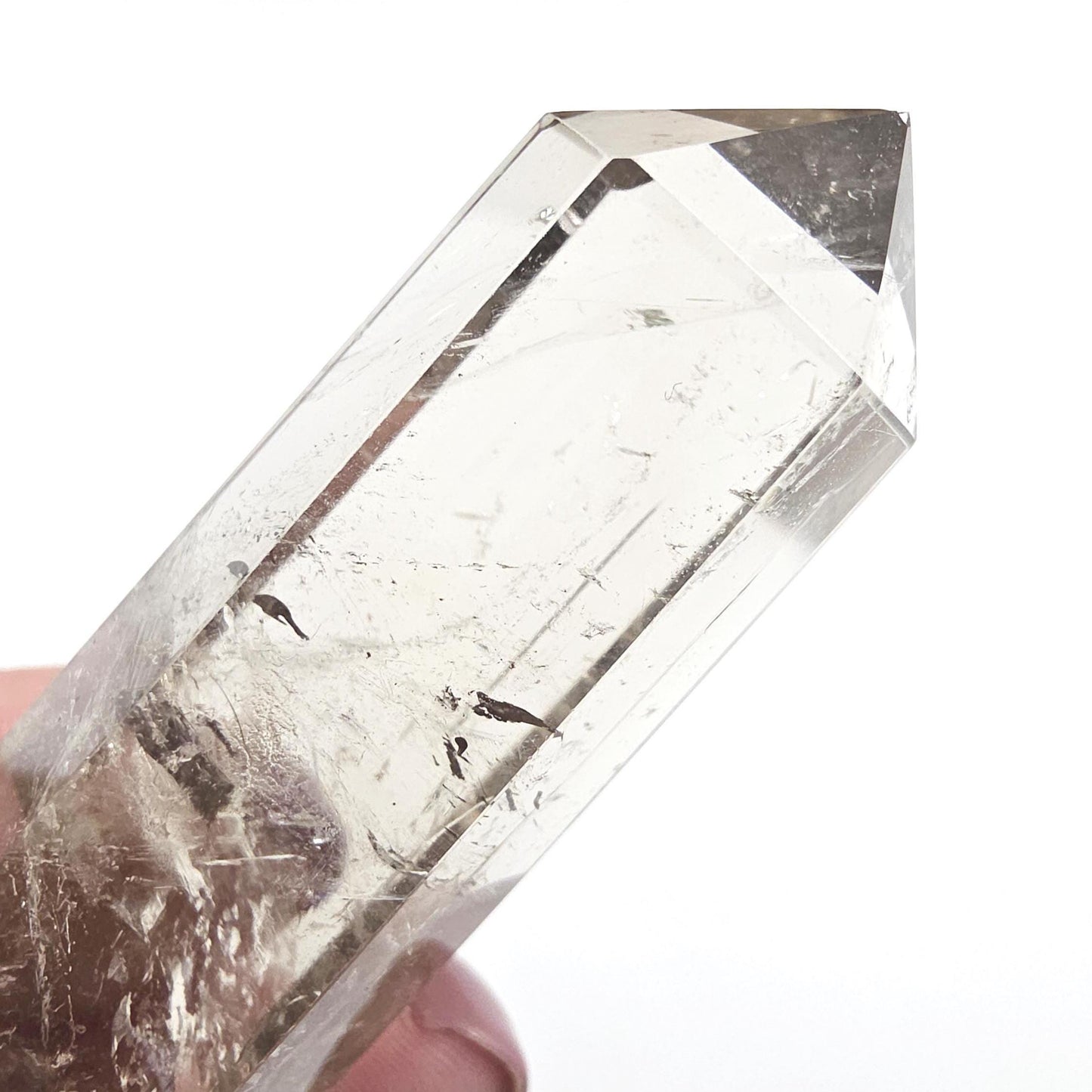 High Grade Golden Rutile Quartz Tower with Rainbow Flashes – Manifestation, Clarity & Energy Amplification Crystal, 8.8cm