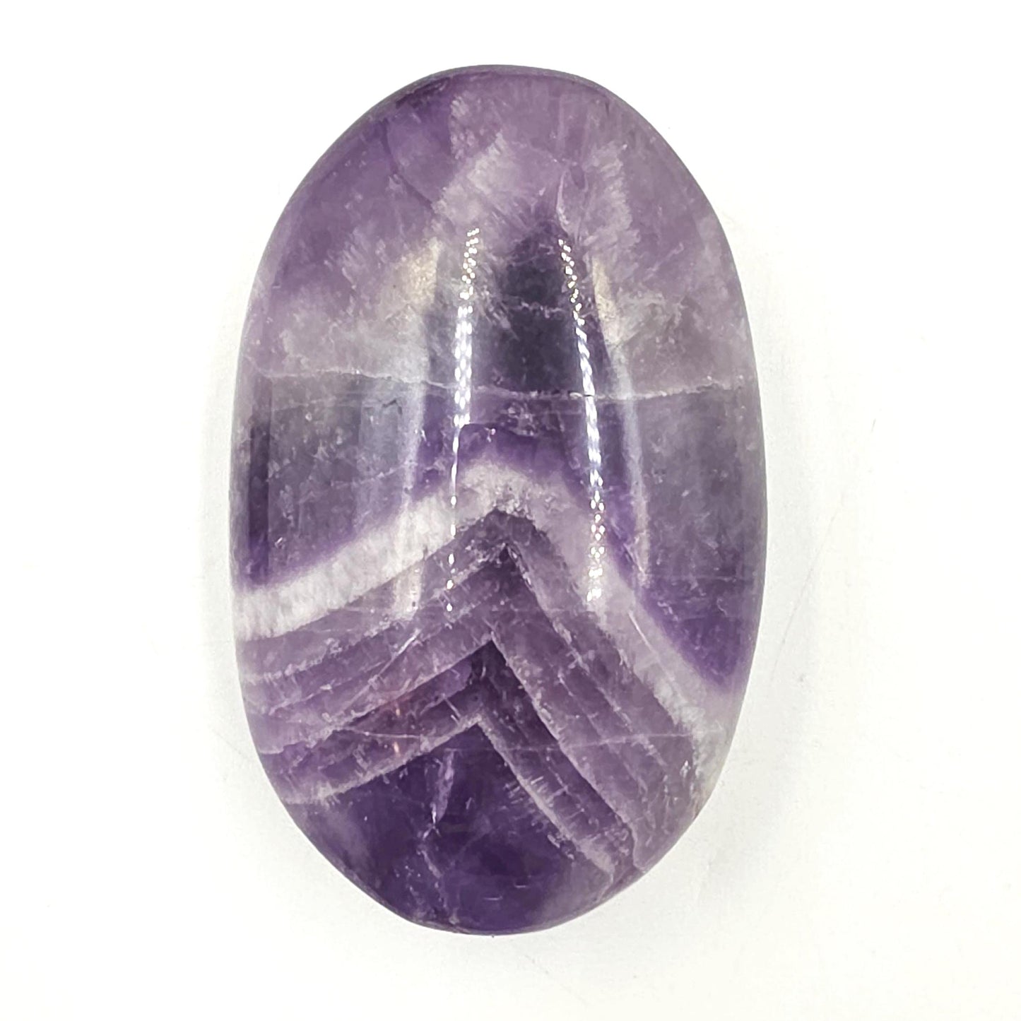 Large Dream Amethyst Palm Stone - Intuition & Spiritual Protection Crystal, 165g