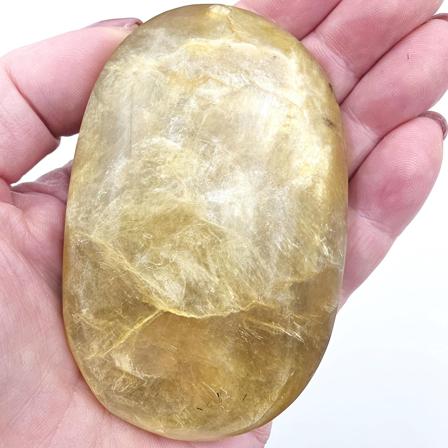 Large Golden Mica (Muscovite) Palm Stone – Confidence, Clarity & Emotional Strength Healing Crystal, 205g