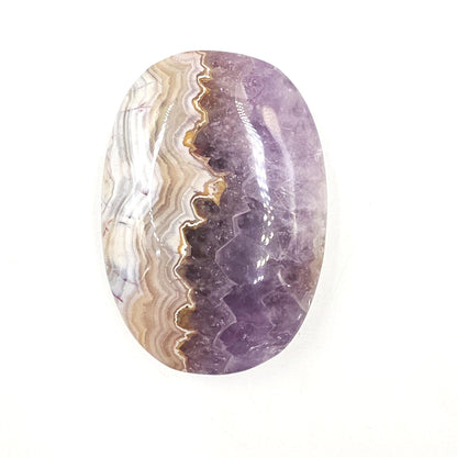 Amethyst Agate Palm Stone – Calm, Protection & Spiritual Healing Crystal, 110g