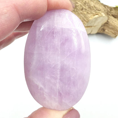 Flashy Kunzite Crystal Palm Stone - Heart Chakra & Emotional Healing Crystal, 60g