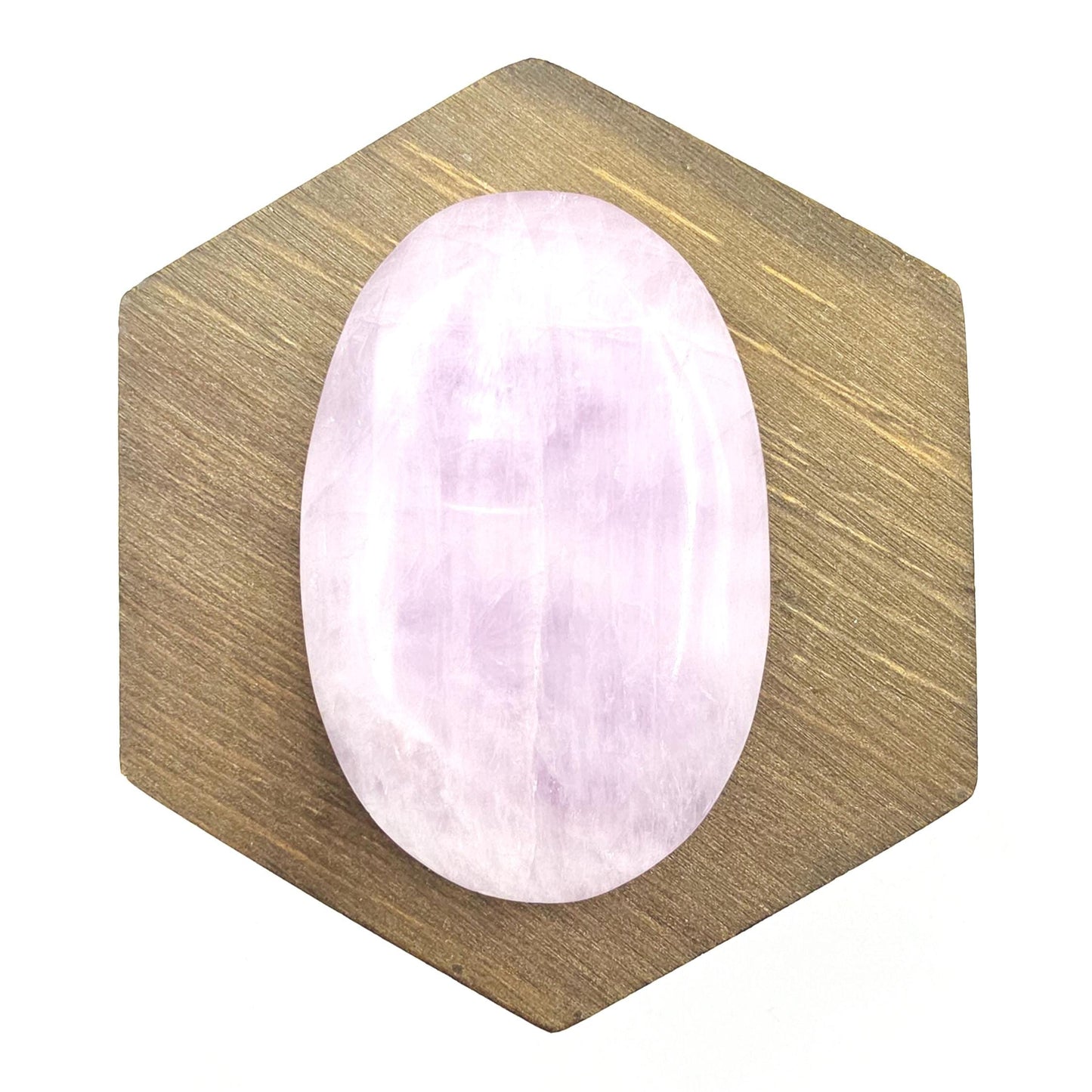 Flashy Kunzite Crystal Palm Stone - Heart Chakra & Emotional Healing Crystal, 60g
