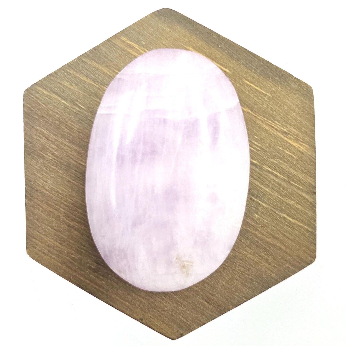 Flashy Kunzite Crystal Palm Stone - Heart Chakra & Emotional Healing Crystal, 60g