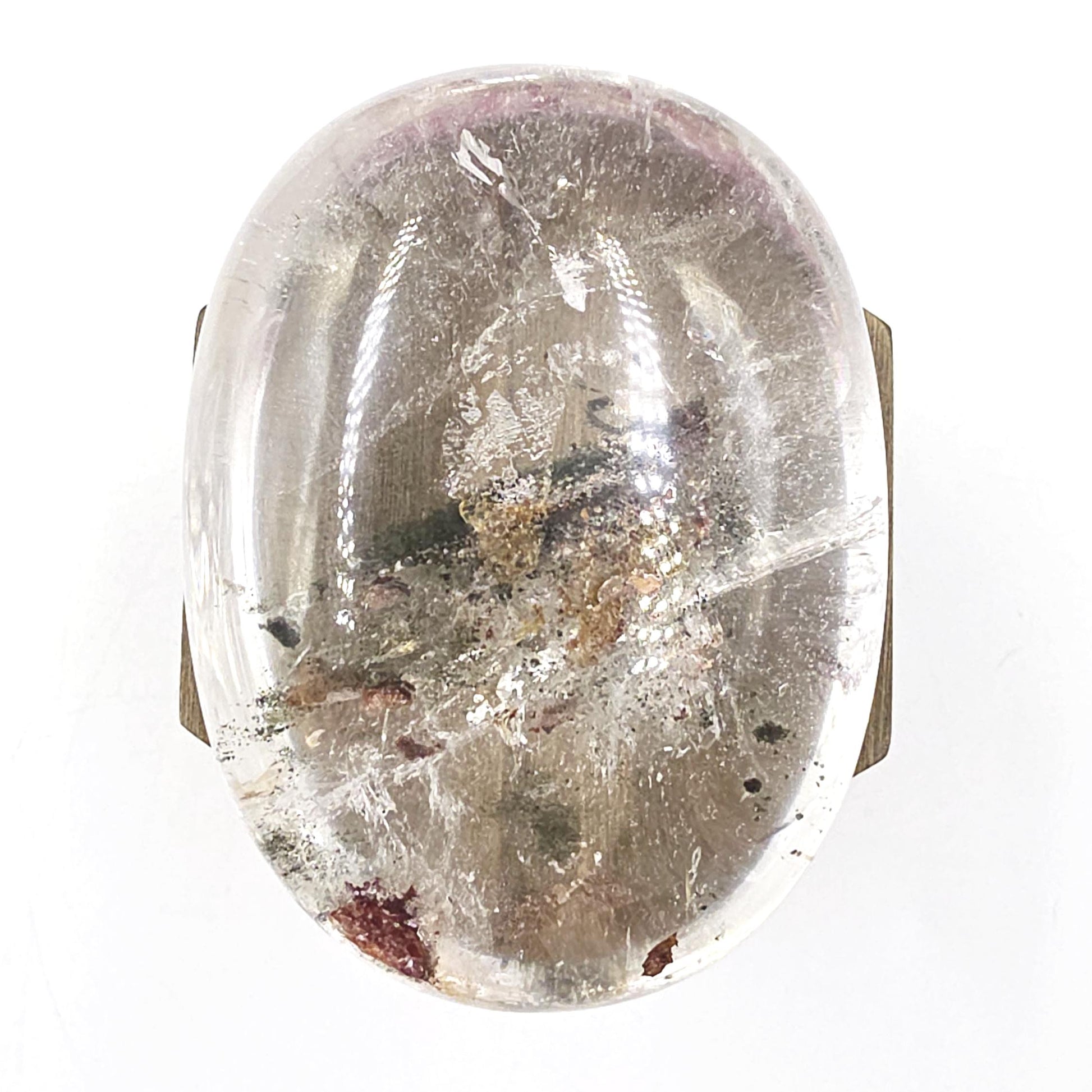 Huge Green Garden Quartz (Lodolite) Palm Stone / Freeform – Manifestation, Clarity & Inner Journey Healing Crystal, 425g