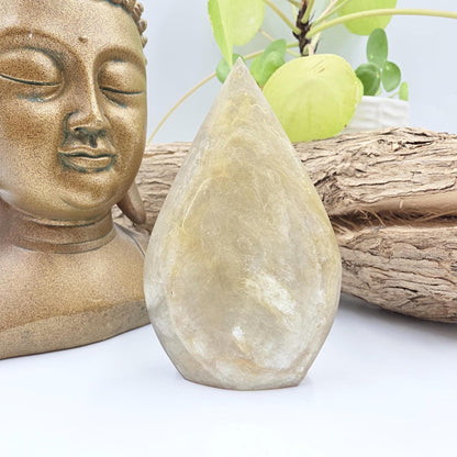 Flashy Golden Mica Muscovite Freeform – Confidence, Clarity & Positive Energy Crystal, 175g