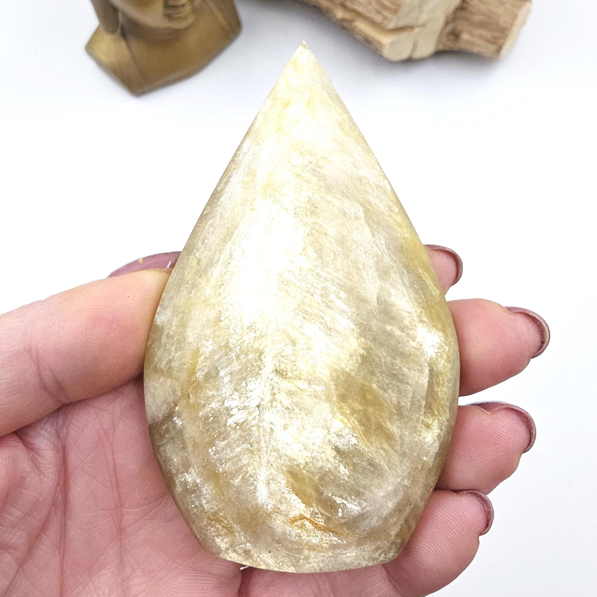 Flashy Golden Mica Muscovite Freeform – Confidence, Clarity & Positive Energy Crystal, 175g