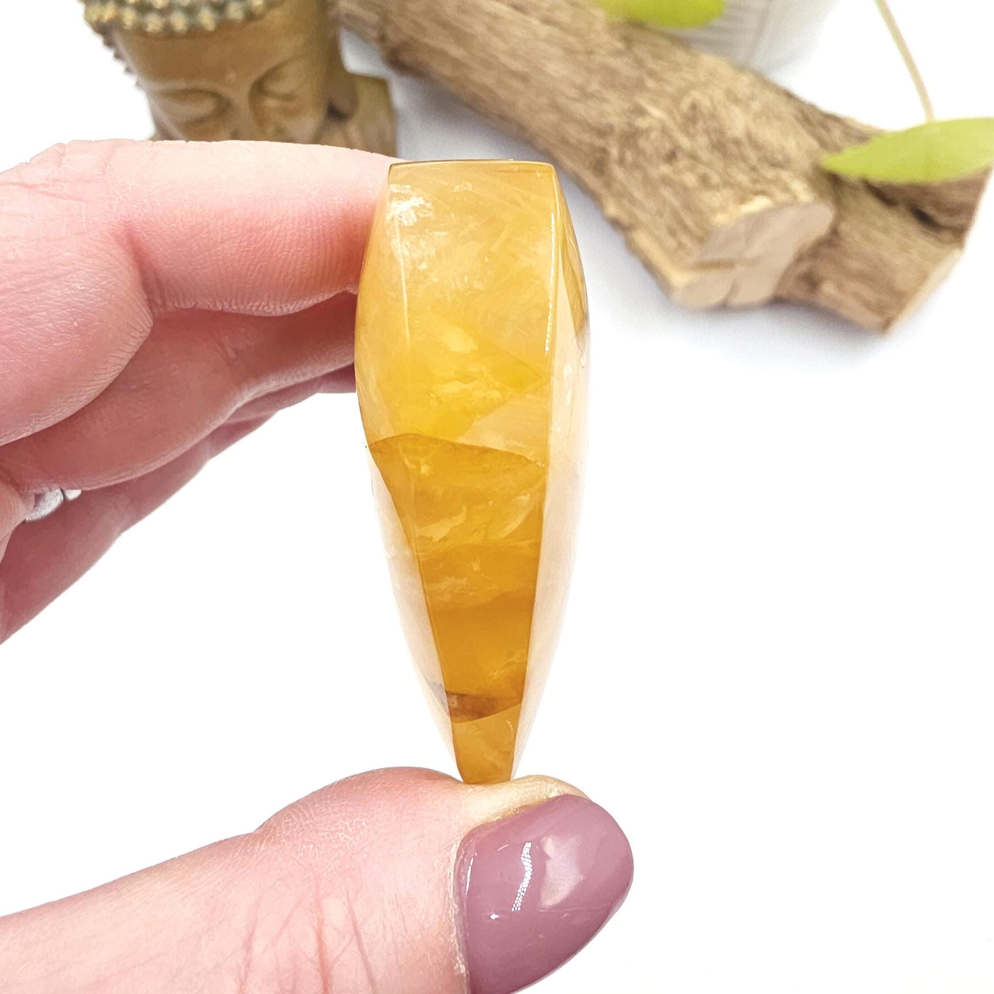 High Grade Golden Healer Quartz Heart – Healing, Energy Amplification & Chakra Alignment Crystal, 100g