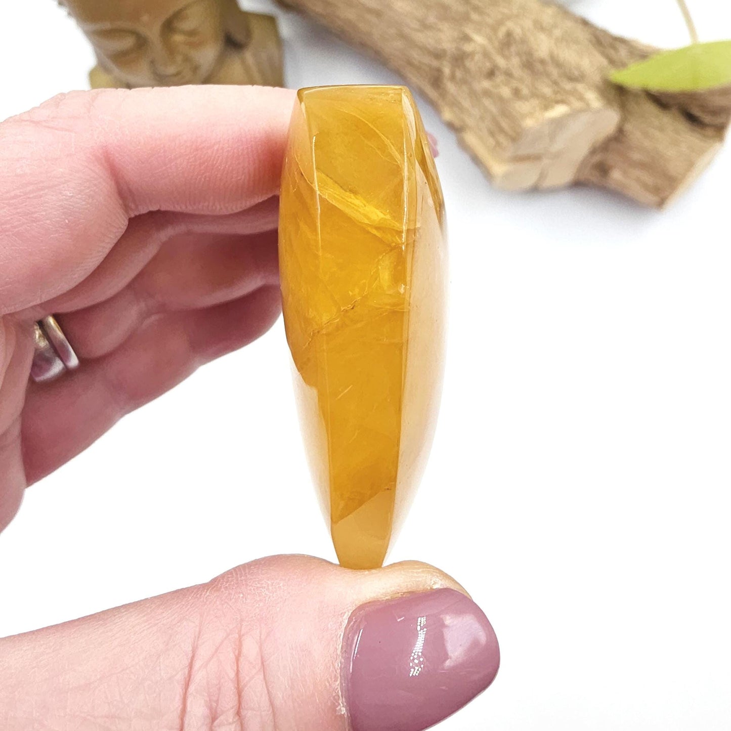 High Grade Golden Healer Quartz Heart – Healing, Energy Amplification & Chakra Alignment Crystal, 100g