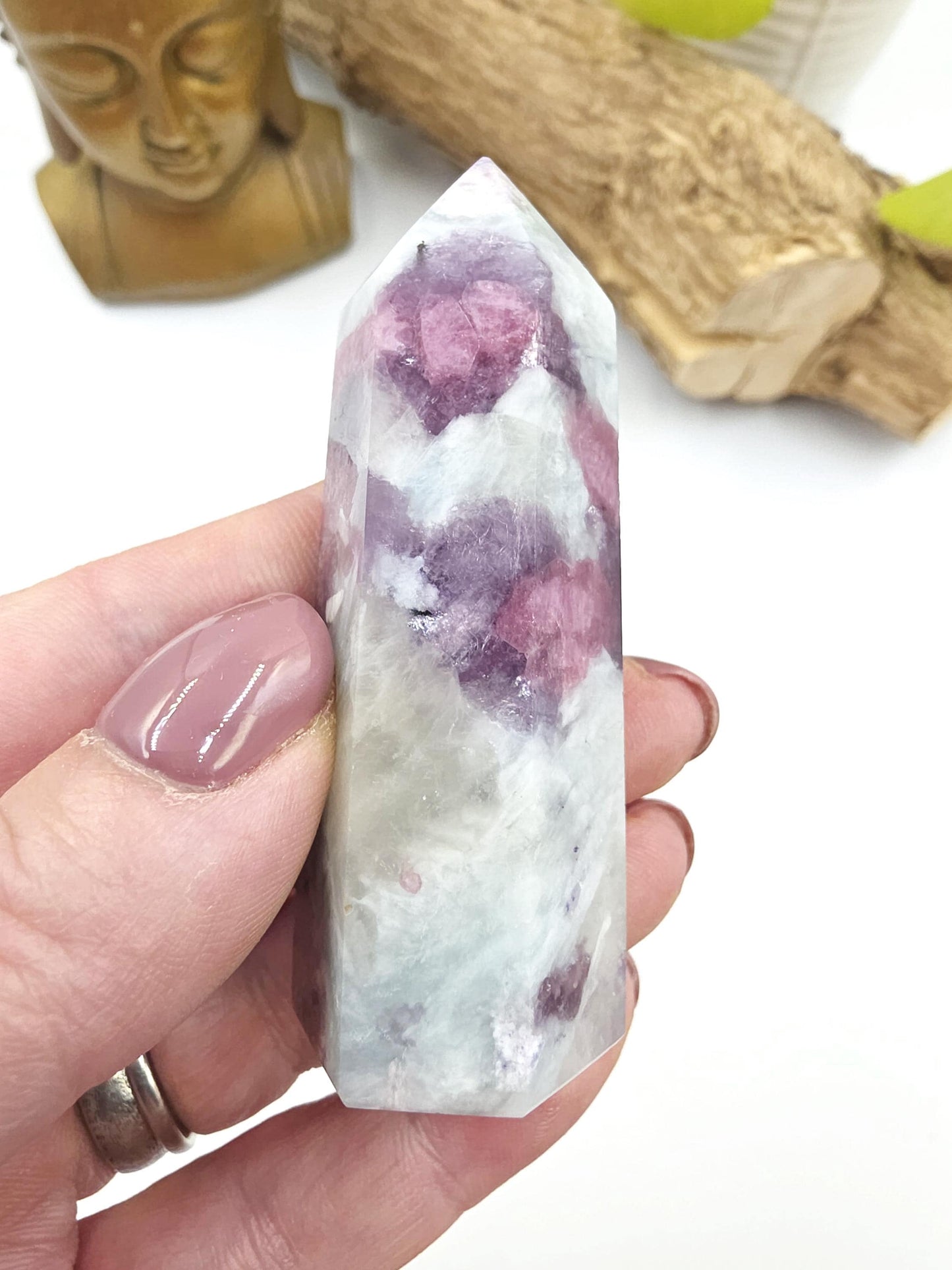 Pink Tourmaline Point – Love, Emotional Healing & Heart Chakra Crystal, 7cm