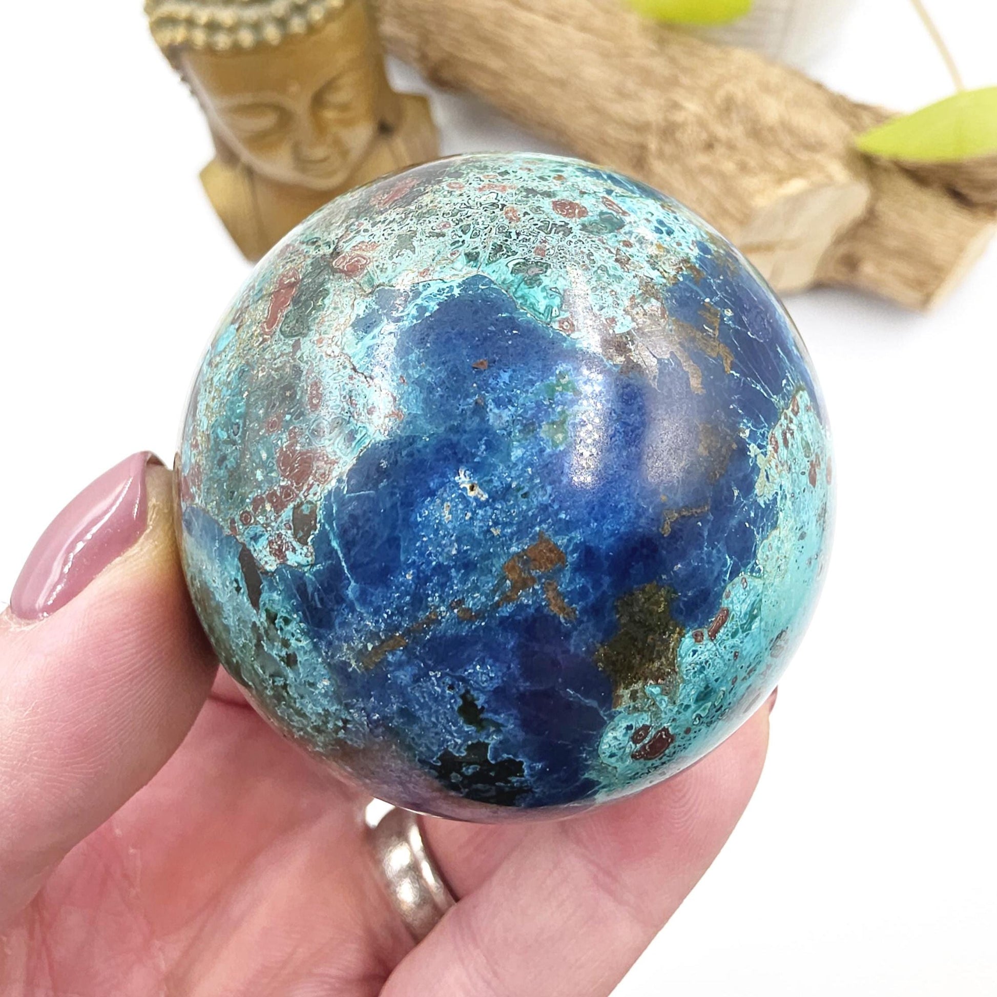 Large Quantum Quattro Sphere – Emotional Healing, Heart Chakra Balance & Spiritual Growth Crystal, 59mm