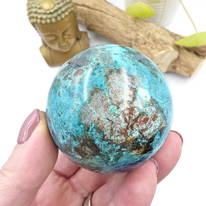 Large Quantum Quattro Sphere – Emotional Healing, Heart Chakra Balance & Spiritual Growth Crystal, 59mm