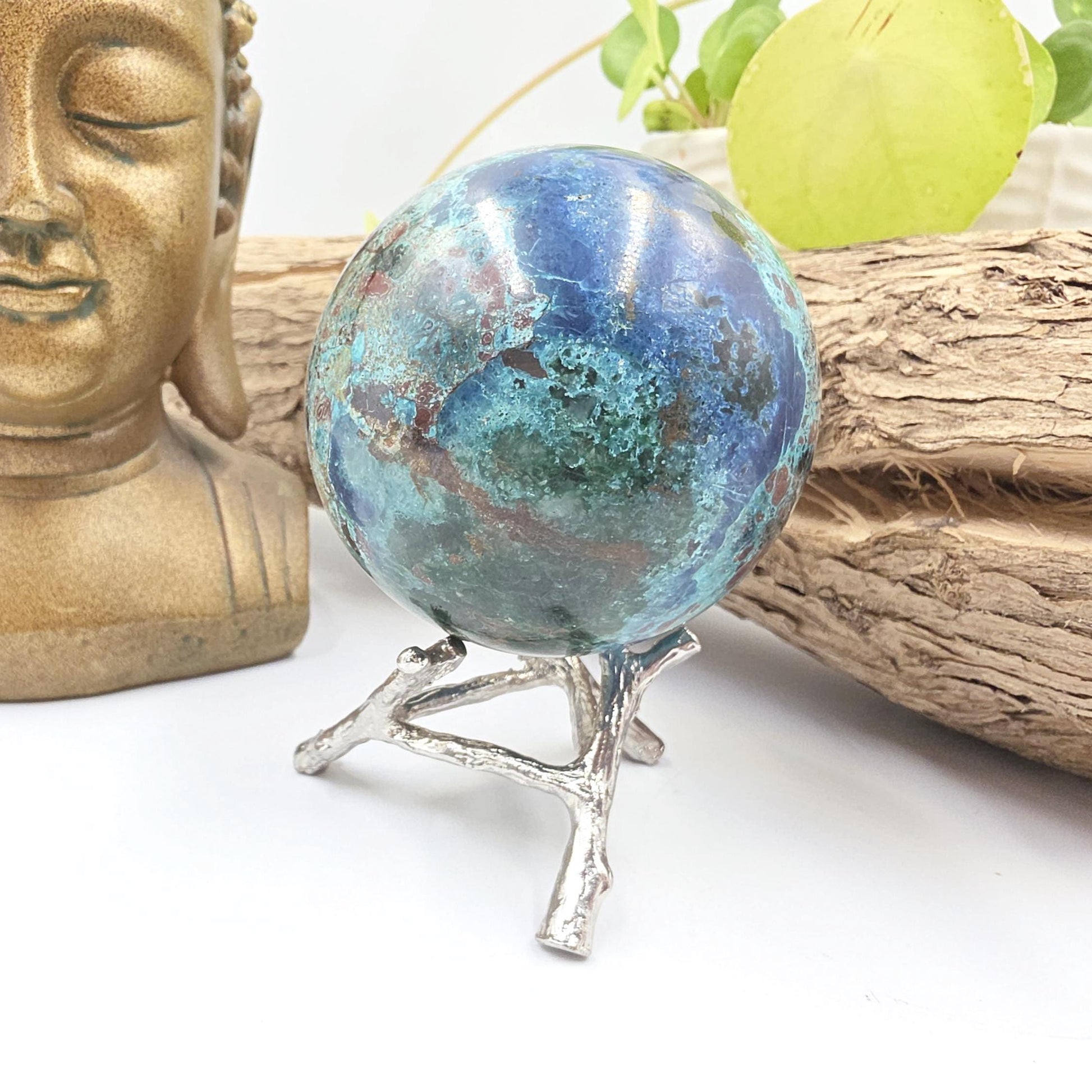 Large Quantum Quattro Sphere – Emotional Healing, Heart Chakra Balance & Spiritual Growth Crystal, 59mm