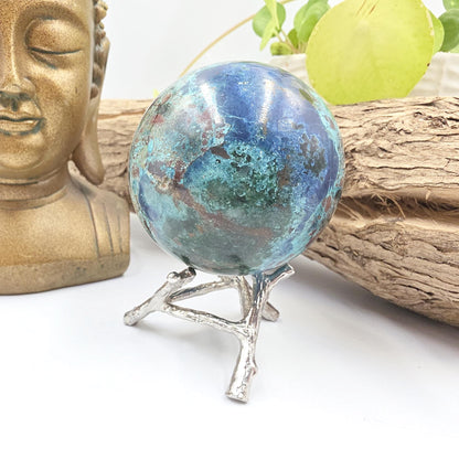 Large Quantum Quattro Sphere – Emotional Healing, Heart Chakra Balance & Spiritual Growth Crystal, 59mm