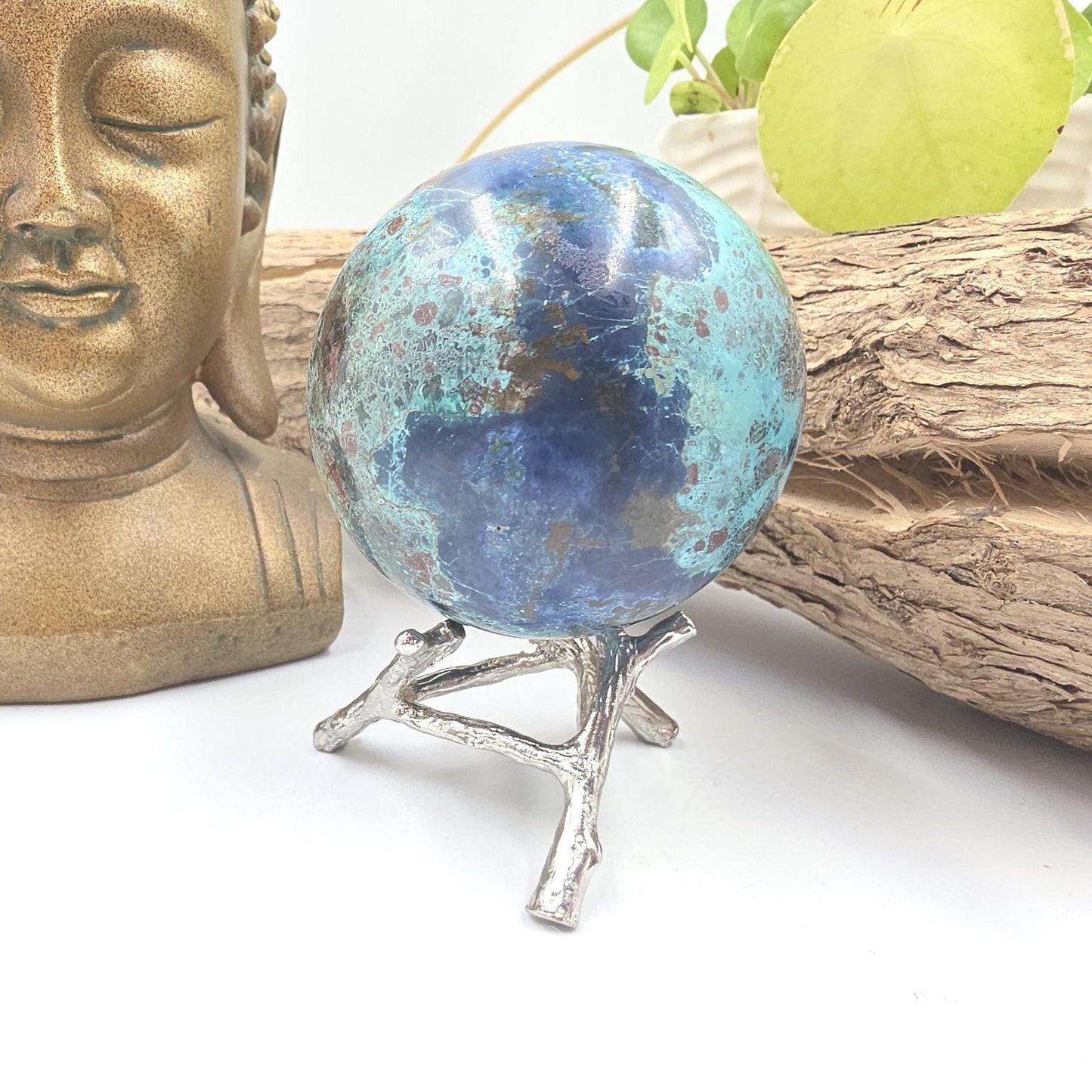 Large Quantum Quattro Sphere – Emotional Healing, Heart Chakra Balance & Spiritual Growth Crystal, 59mm