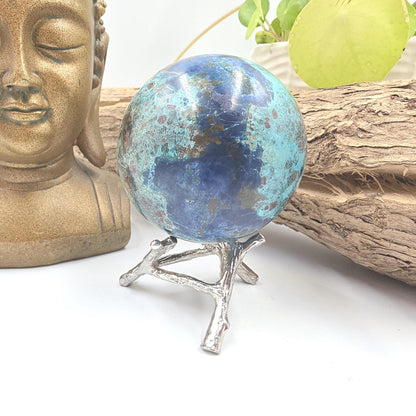 Large Quantum Quattro Sphere – Emotional Healing, Heart Chakra Balance & Spiritual Growth Crystal, 59mm