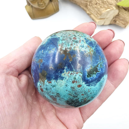 Large Quantum Quattro Sphere – Emotional Healing, Heart Chakra Balance & Spiritual Growth Crystal, 59mm