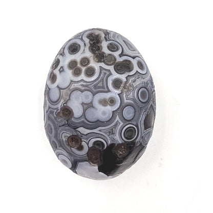 Wind Cut Agate Palm Stone – Grounding, Balance & Stabilising Crystal, 85g