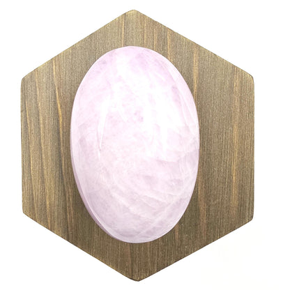 Flashy Kunzite Crystal Palm Stone - Heart Chakra & Emotional Healing Crystal, 100g