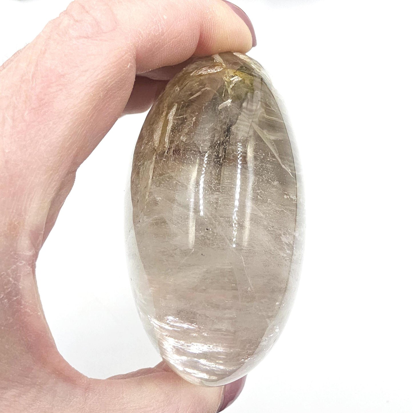 Skeletal Quartz Enhydro Freeform with Moving Bubble & Rainbows – Rare Transformation Crystal, 495g